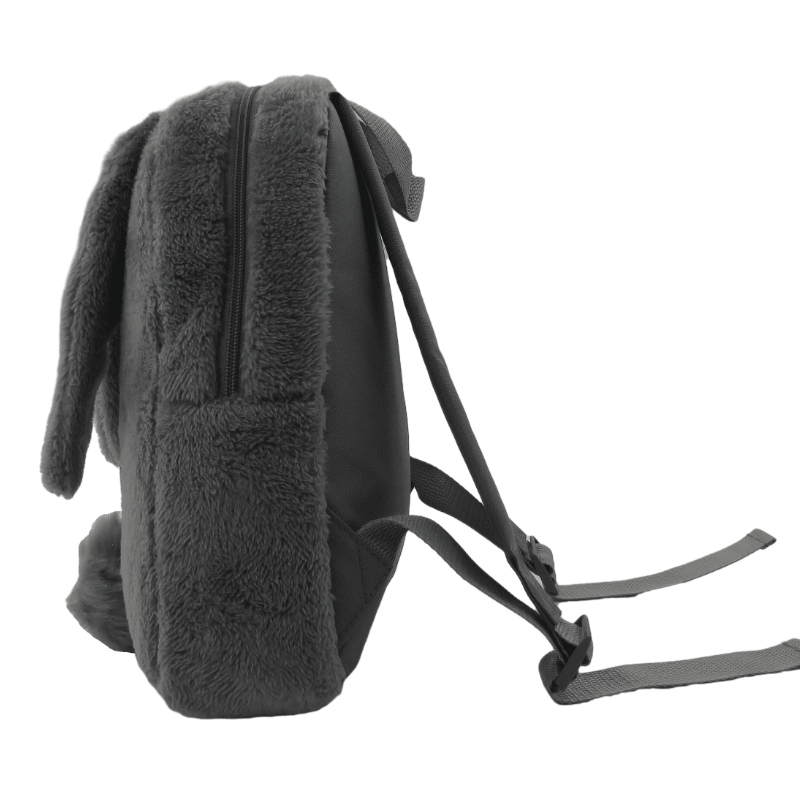 Furry Plush Rabbit Ear Backpack School Bag