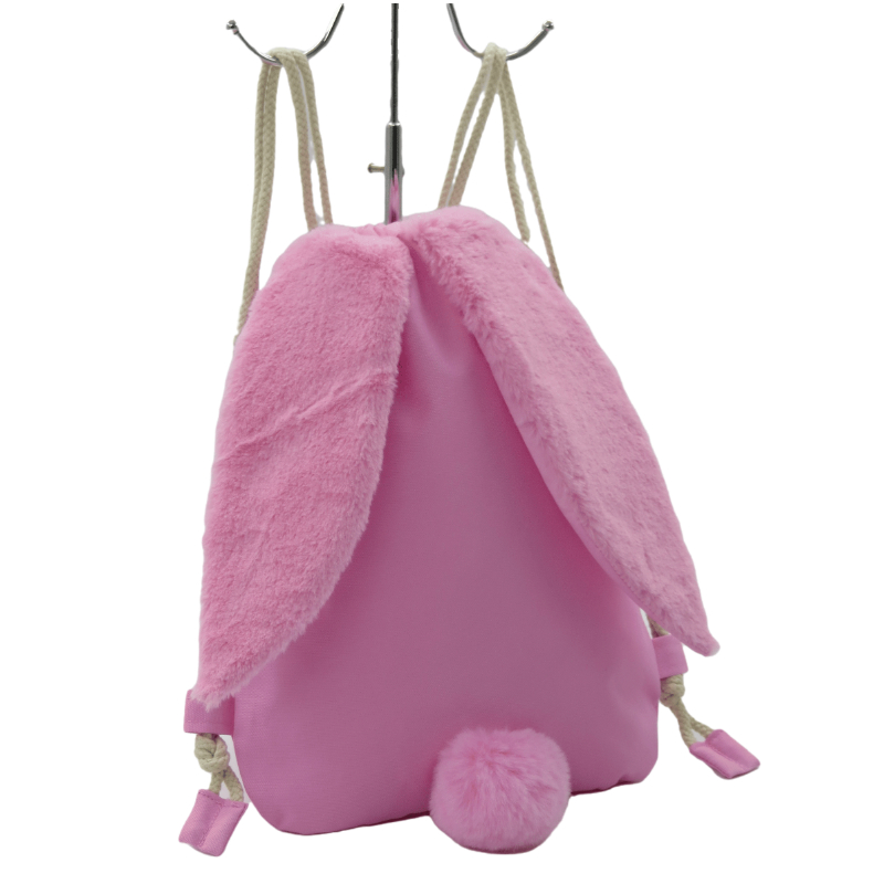 Cute Rabbit Trainer Bag Toddler Kids Drawstring Backpack