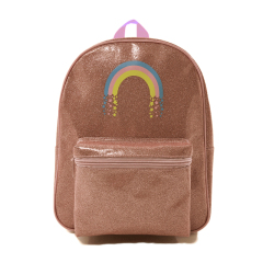 Rainbow Glitter Backpack Kids Schoolbags