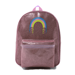 Rainbow Glitter Backpack Kids Schoolbags
