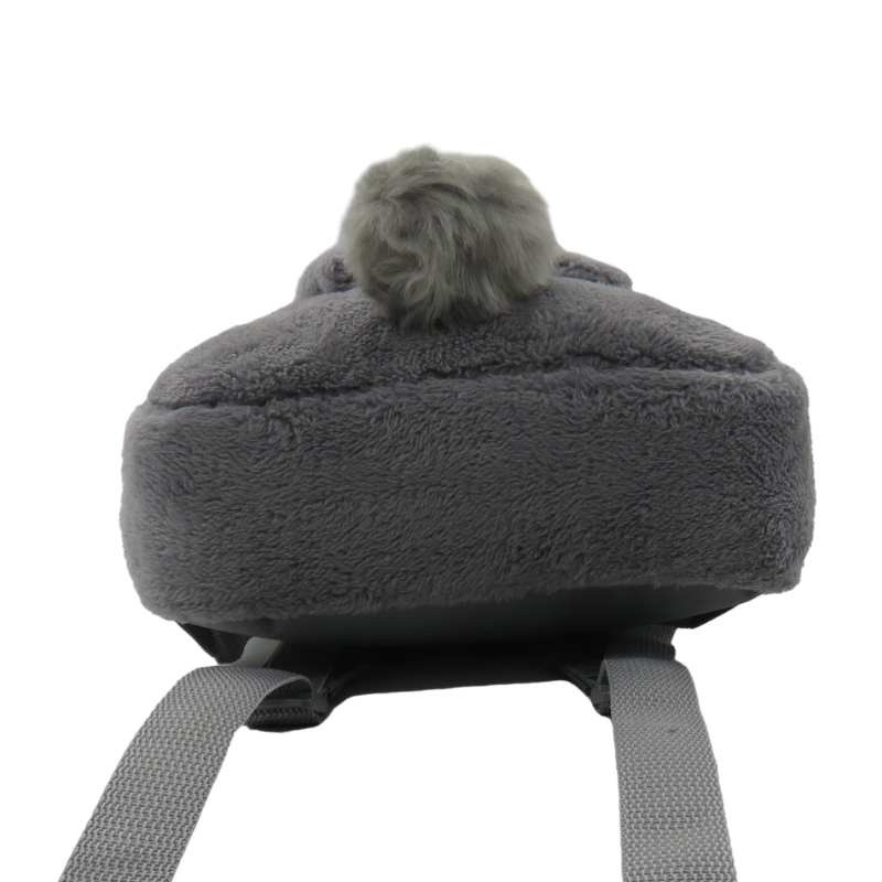 Furry Plush Rabbit Ear Backpack School Bag