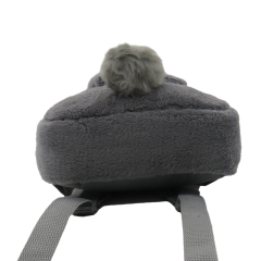 Furry Plush Rabbit Ear Backpack School Bag