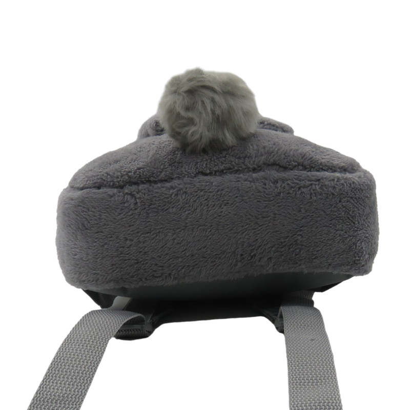 Furry Plush Rabbit Ear Backpack School Bag