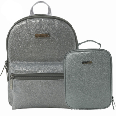 Girl Glitter Backpack Set with Lunch Bag