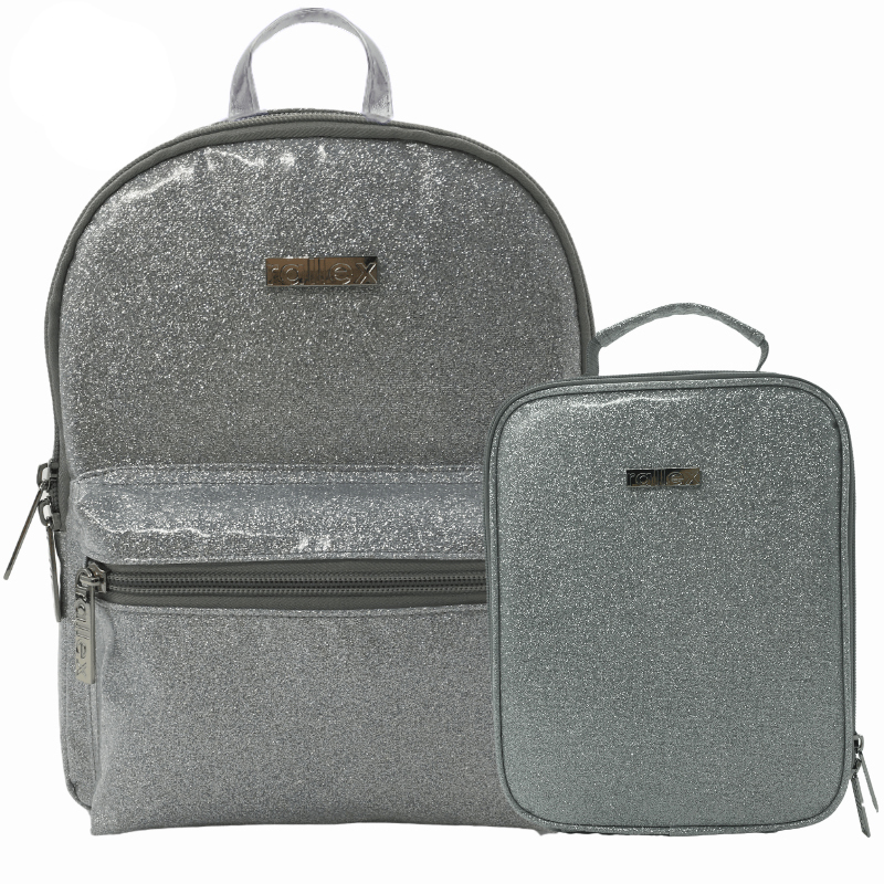 Girl Glitter Backpack Set with Lunch Bag