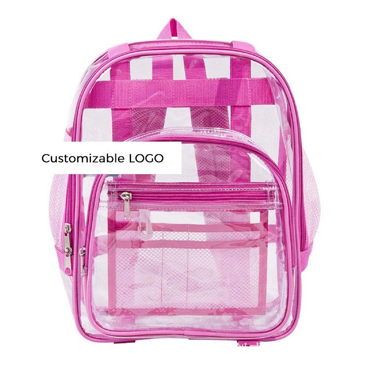 Clear PVC Lady Rucksack Daypack
