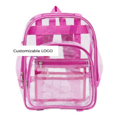 Clear PVC Lady Rucksack Daypack