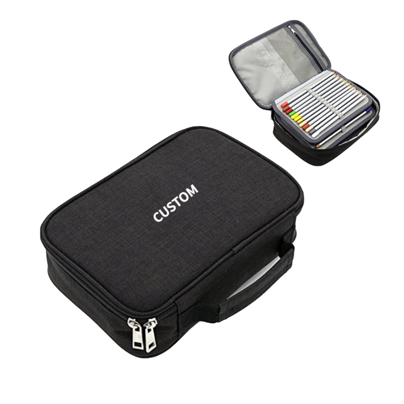 Zipper Pens Case Stationery Pencil Pouch