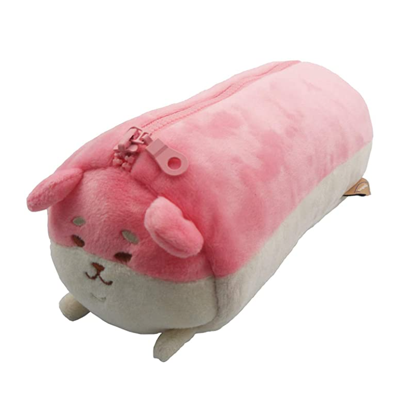 Teen Girls Kawaii Dog Plush Pencil Case
