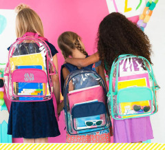 Kids Bagpack See-through Bookbag Pvc Mochilas