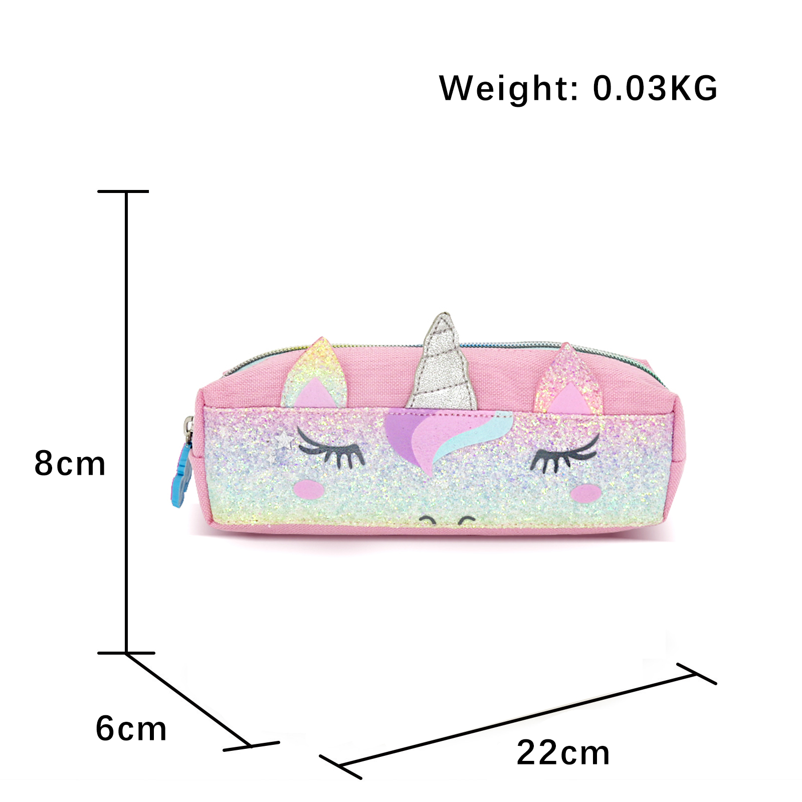 BSCI Manufacturer Unicorn Pencil Case Bag for School