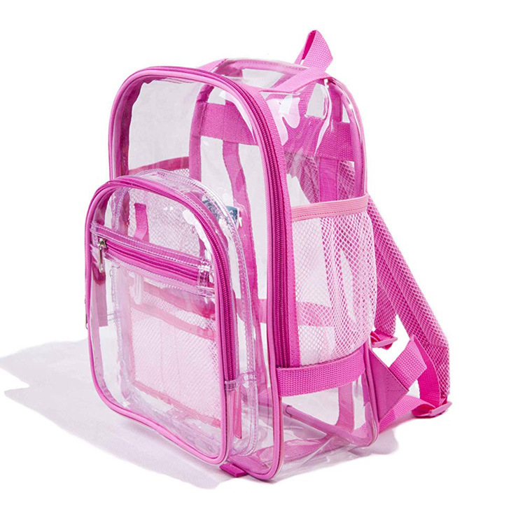 Clear PVC Lady Rucksack Daypack