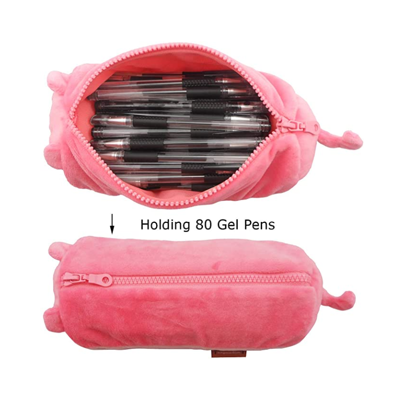 Teen Girls Kawaii Dog Plush Pencil Case