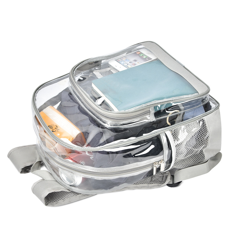 Custom Clear School Bag Transparent PVC Backpack