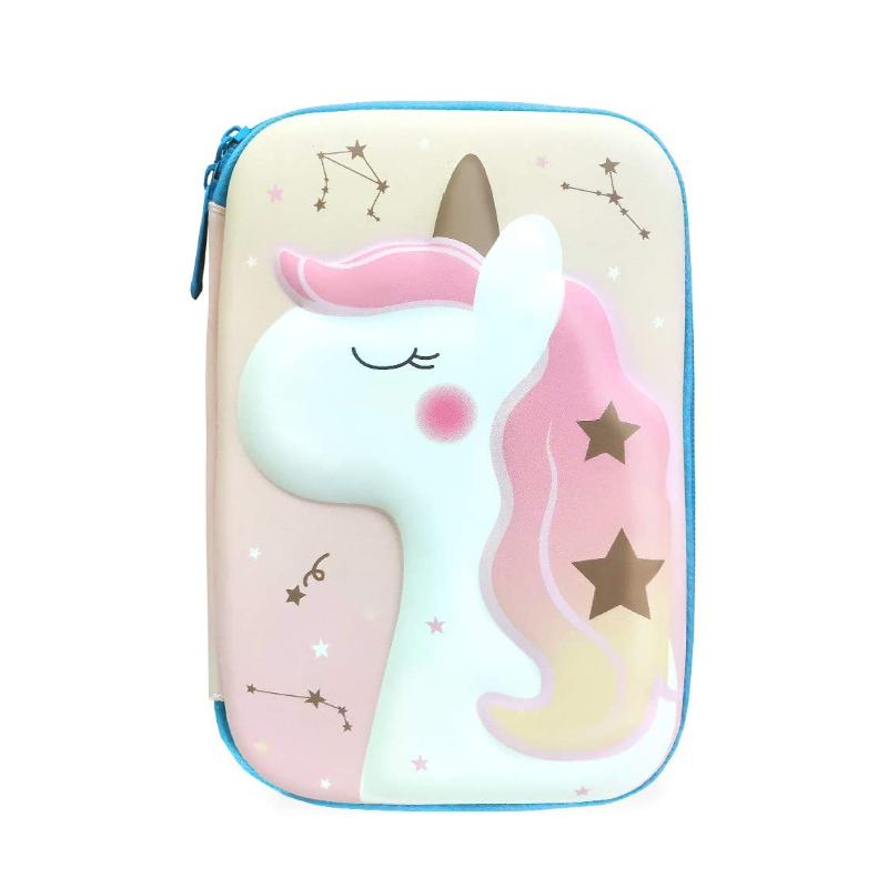 3D EVA Cartoon Unicorn Pencil Case Gift