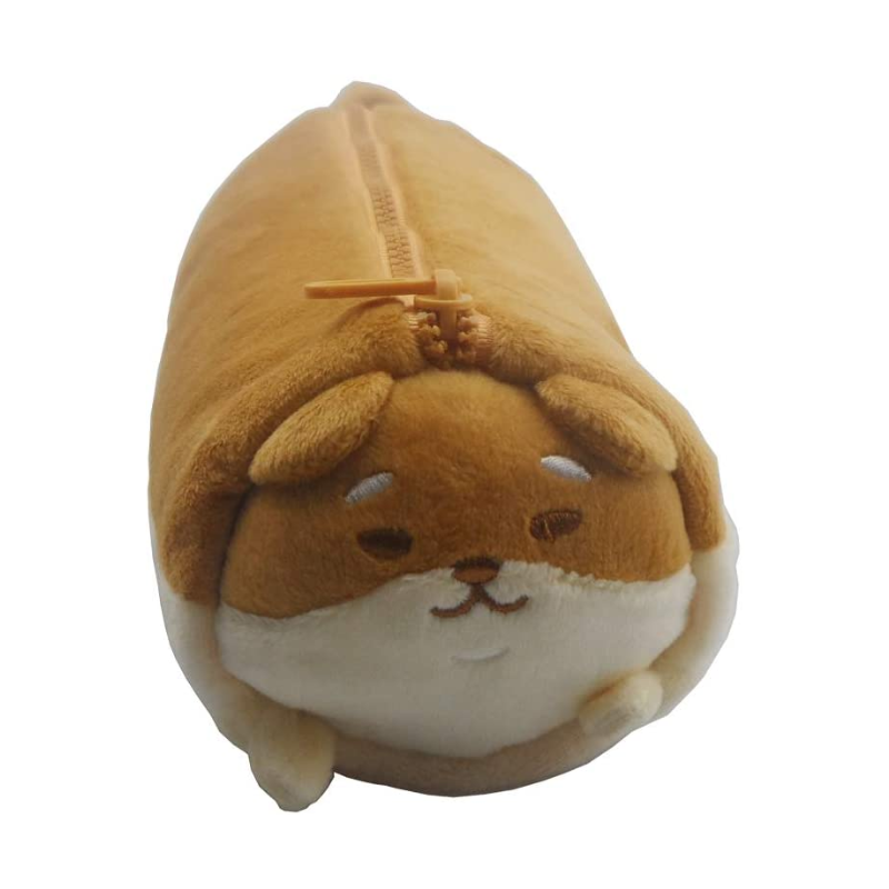 Teen Girls Kawaii Dog Plush Pencil Case