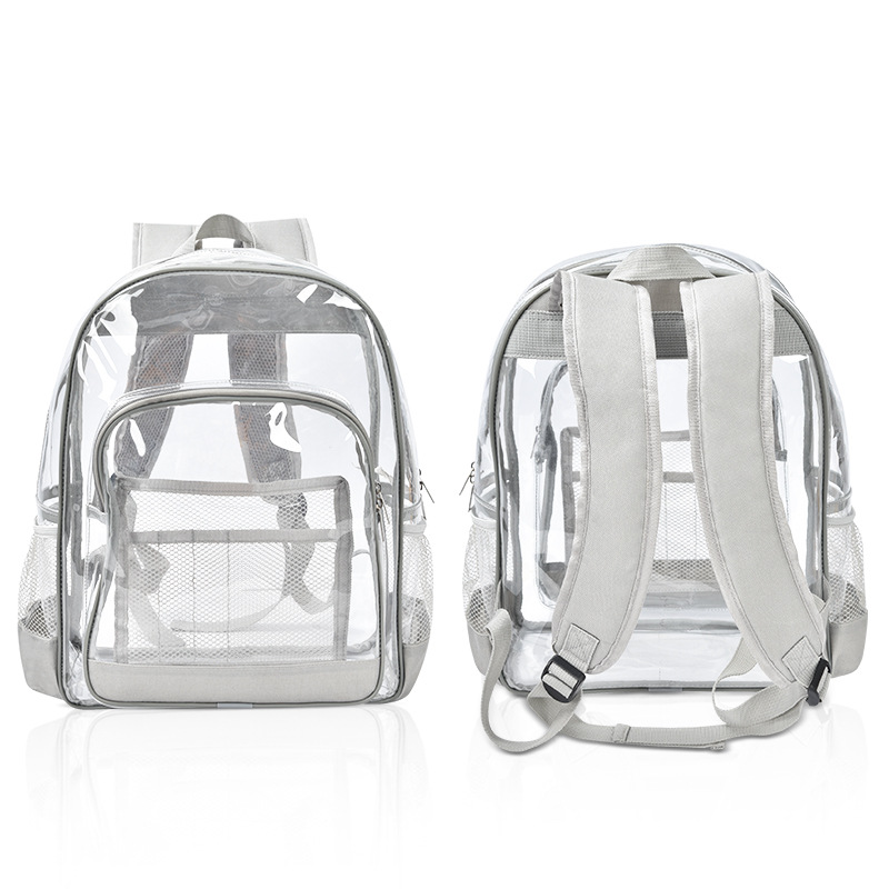 Custom Clear School Bag Transparent PVC Backpack