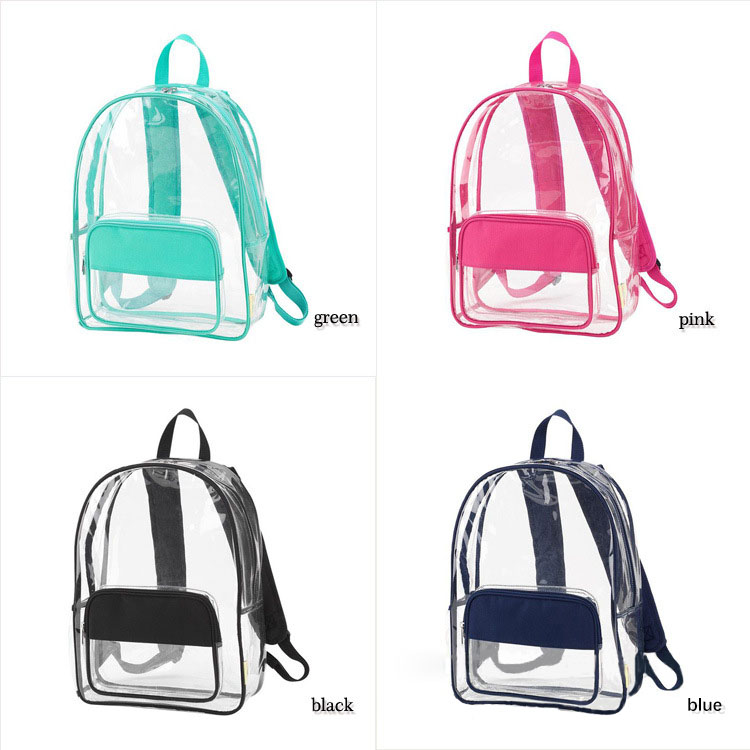 Kids Bagpack See-through Bookbag Pvc Mochilas