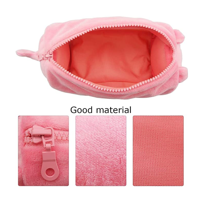 Teen Girls Kawaii Dog Plush Pencil Case