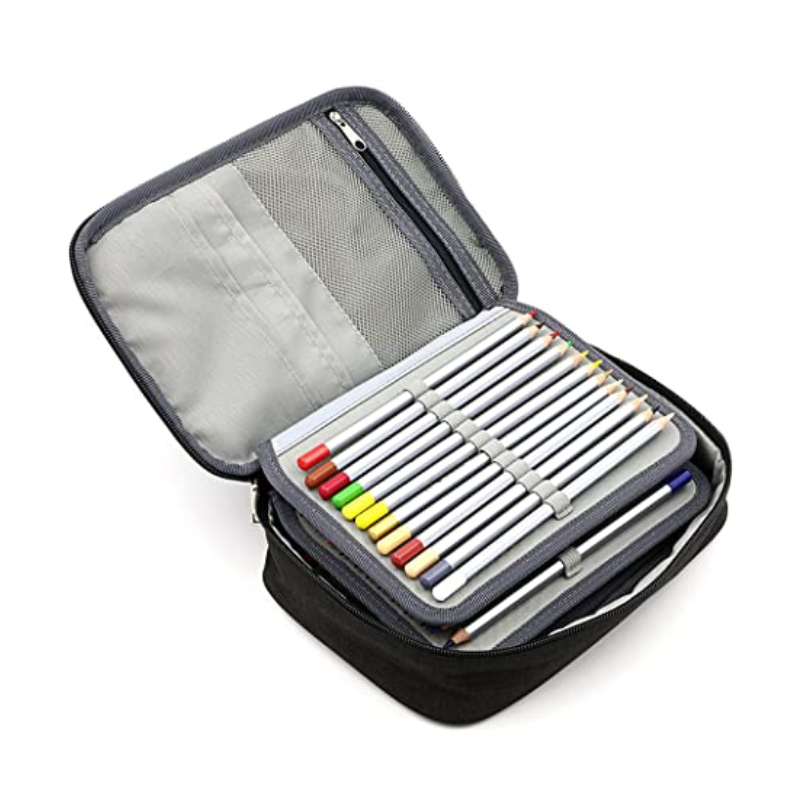 Zipper Pens Case Stationery Pencil Pouch