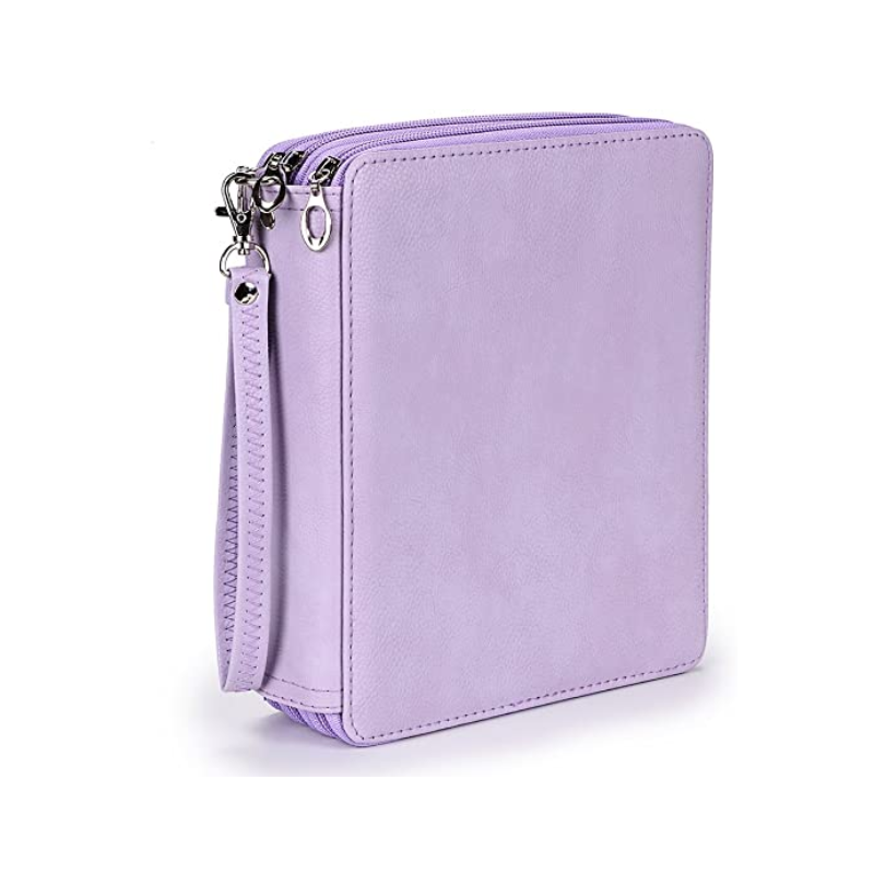 120 Slot Pencil Holder Deluxe PU Pencil Box