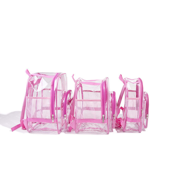 Clear PVC Lady Rucksack Daypack