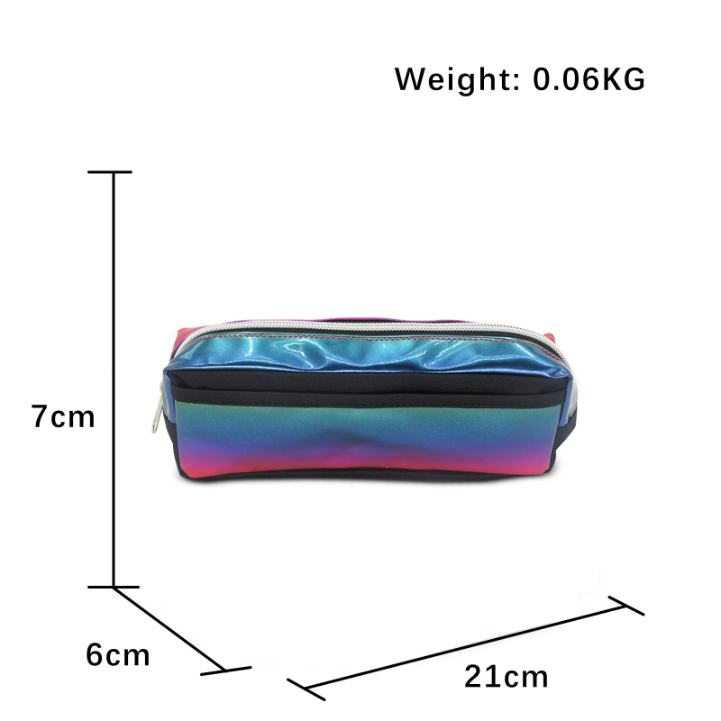 Promotion Pvc Laser School Glitter Pencil Case Bag
