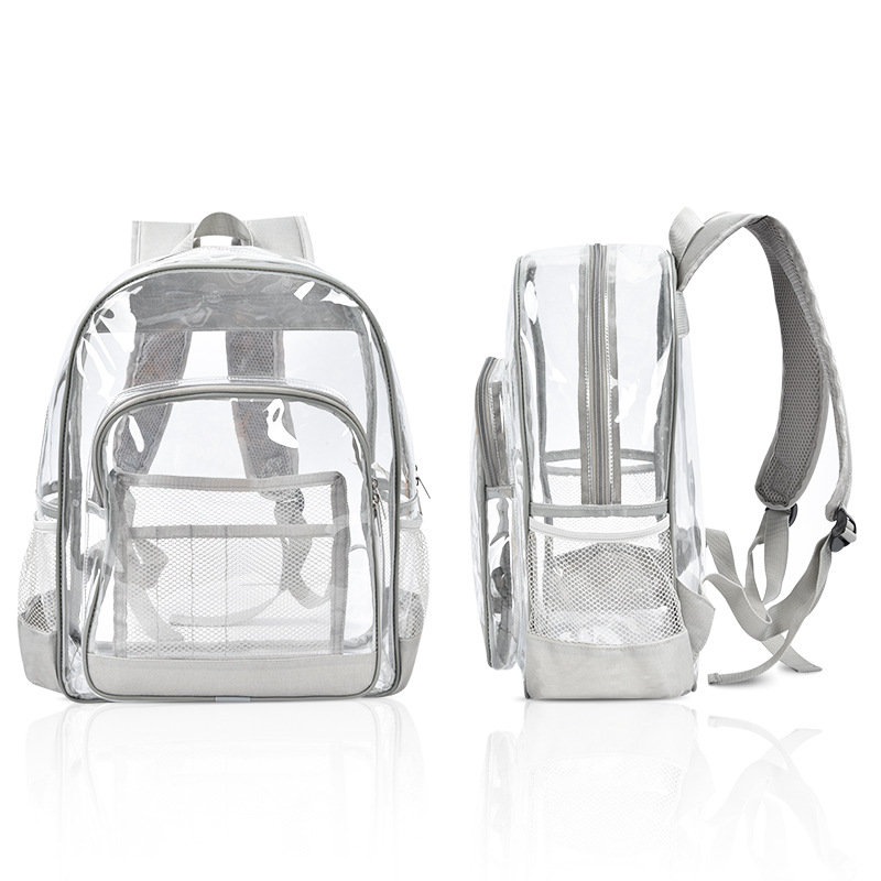 Custom Clear School Bag Transparent PVC Backpack