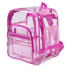 Clear PVC Lady Rucksack Daypack