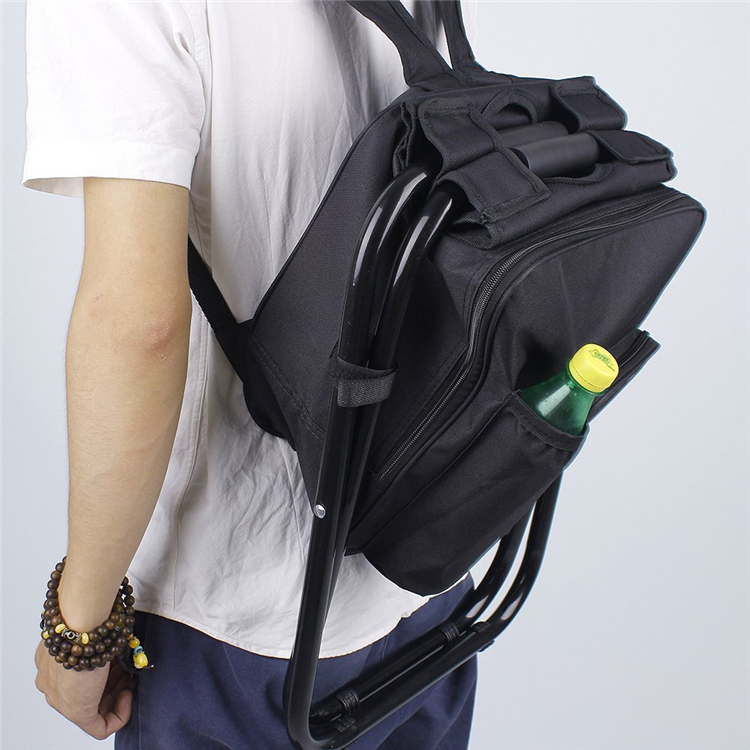 OEM Steel Backpack Fishing Folding Chair