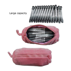 Teen Girls Kawaii Dog Plush Pencil Case