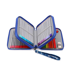 Canvas 72 Slots Handy Pencil Holders Stationery Pouch