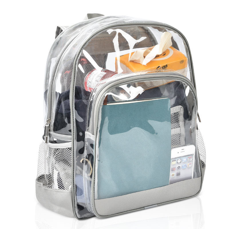 Custom Clear School Bag Transparent PVC Backpack