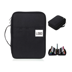 Custom Canvas Zipper Pencil Bag Case
