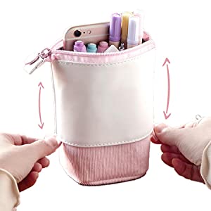 Pop Up Pencil Case Telescopic Pen Holder