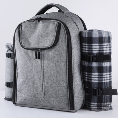 Picnic Basket for 4 with Cooler Bag Table Wine