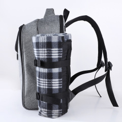 Picnic Basket for 4 with Cooler Bag Table Wine