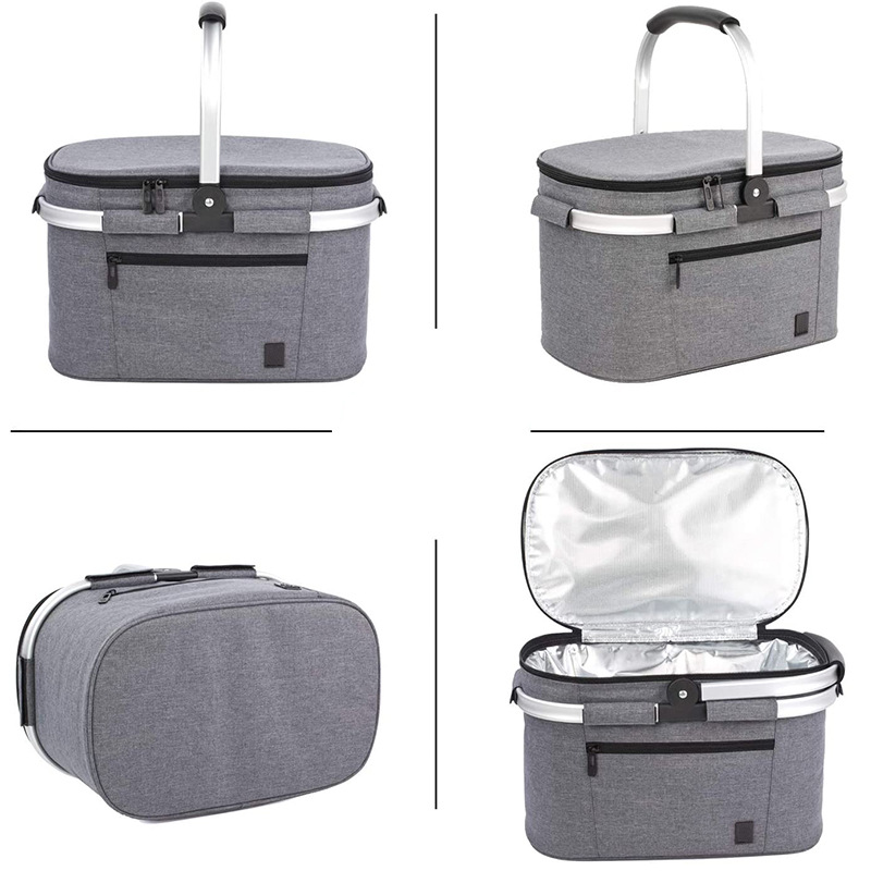 Insulated Lunch Basket Bag
