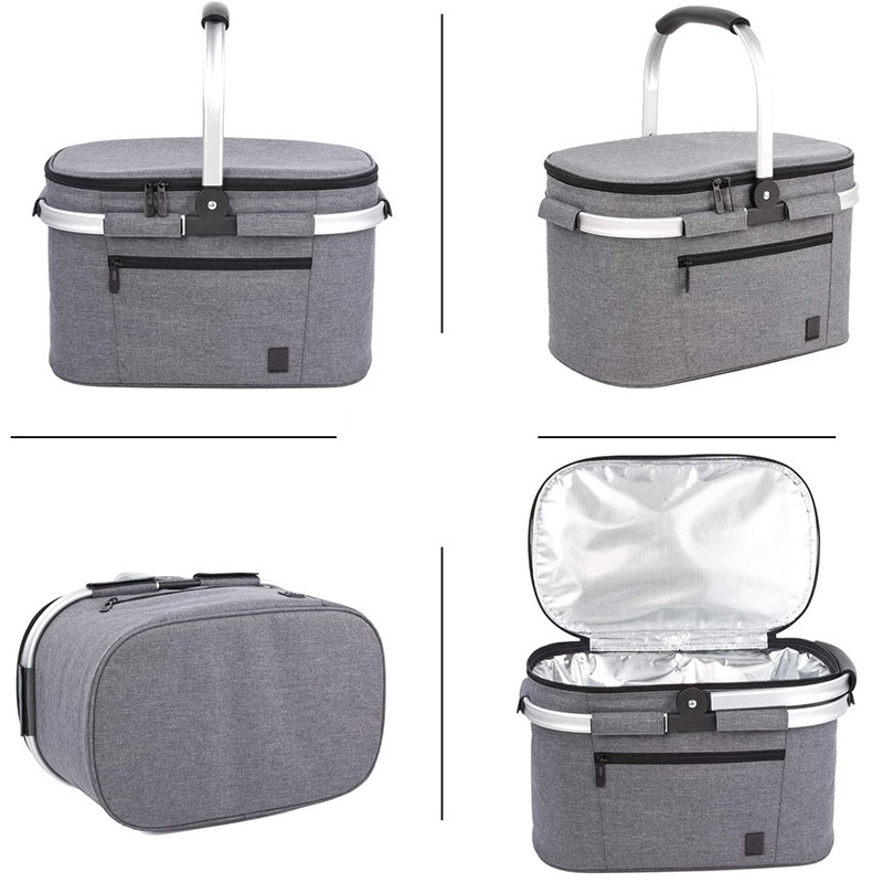 Insulated Lunch Basket Bag