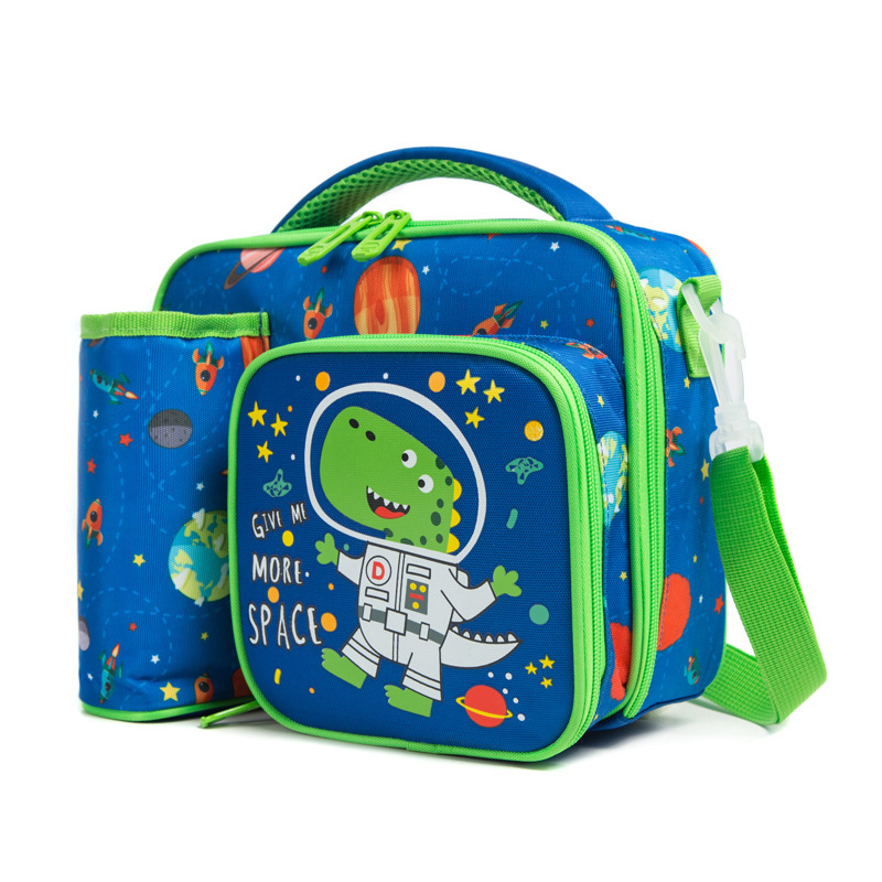 Kids Unicorn Lunch Tote Bag with Bottle Holder