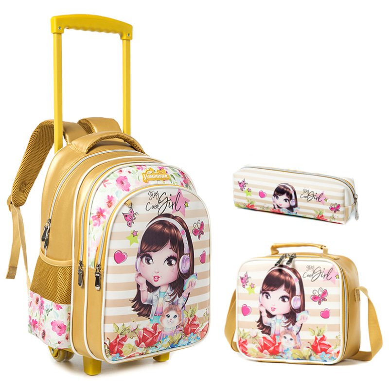 School Bags with Trolley Wheeled