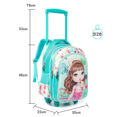 School Bags with Trolley Wheeled