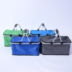 Insulated Collapsable Aluminum Cooler Picnic Basket