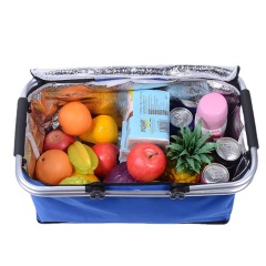 Insulated Collapsable Aluminum Cooler Picnic Basket