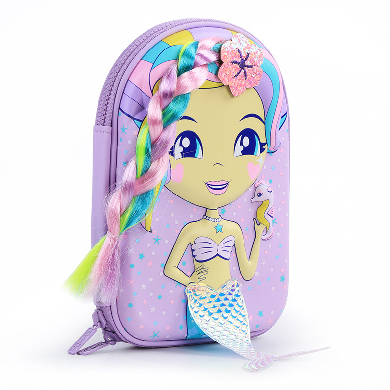 Smiggle Hardtop 3D Eva Mermaid Pencil Case