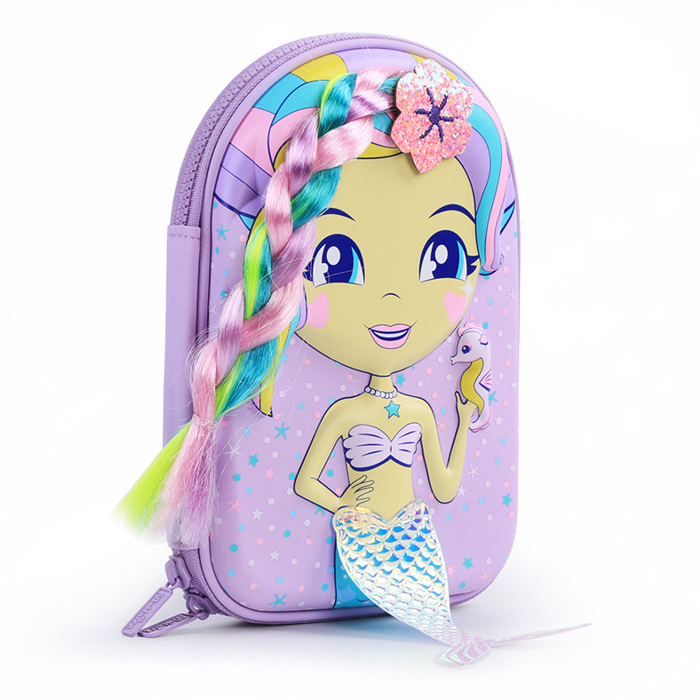 Smiggle Hardtop 3D Eva Mermaid Pencil Case
