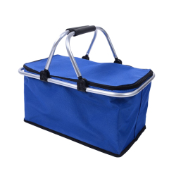 Insulated Collapsable Aluminum Cooler Picnic Basket