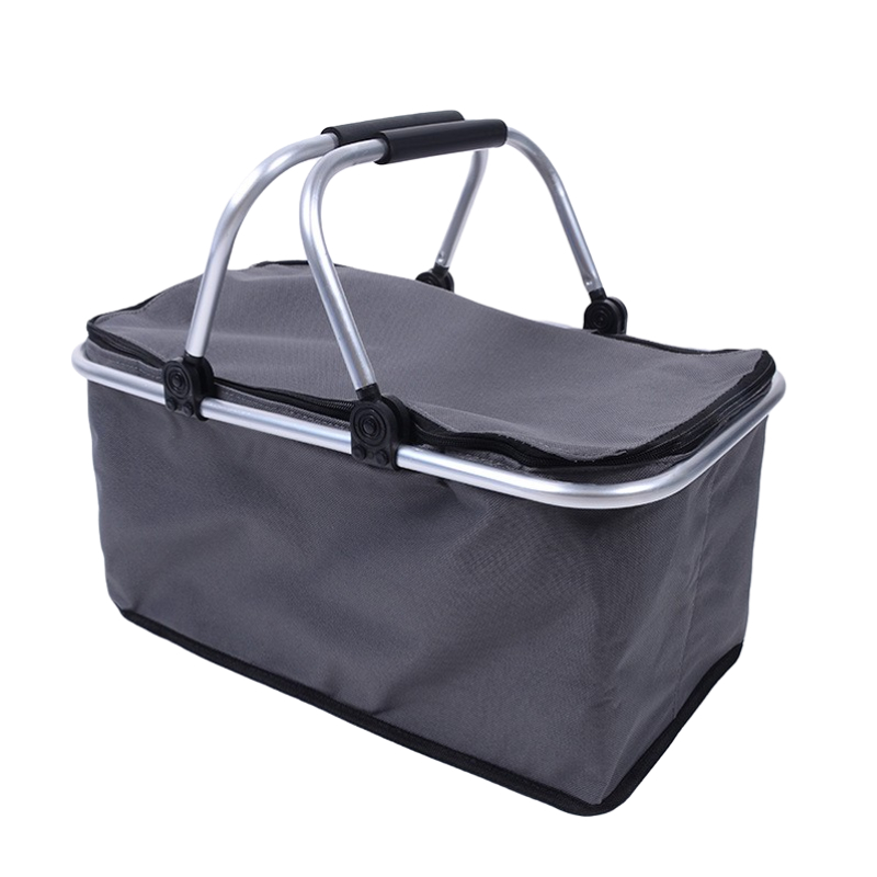 Insulated Collapsable Aluminum Cooler Picnic Basket