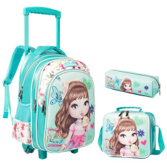 School Bags with Trolley Wheeled