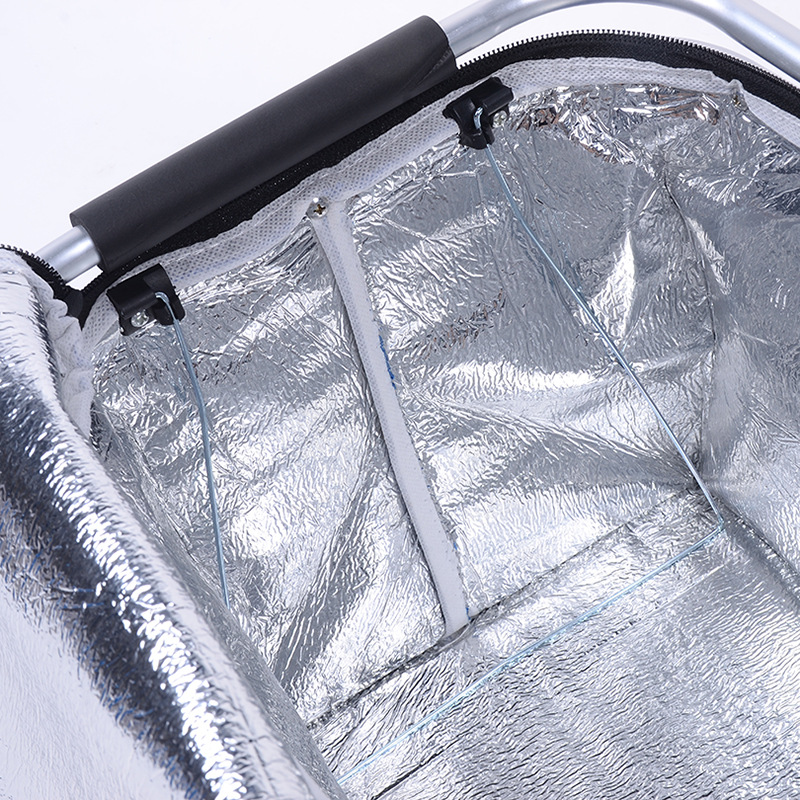 Insulated Collapsable Aluminum Cooler Picnic Basket